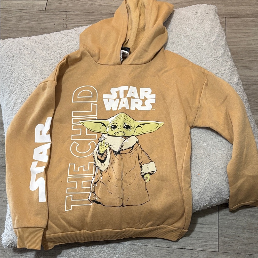 Star Wars Tan Hoodie with The Child Graphic